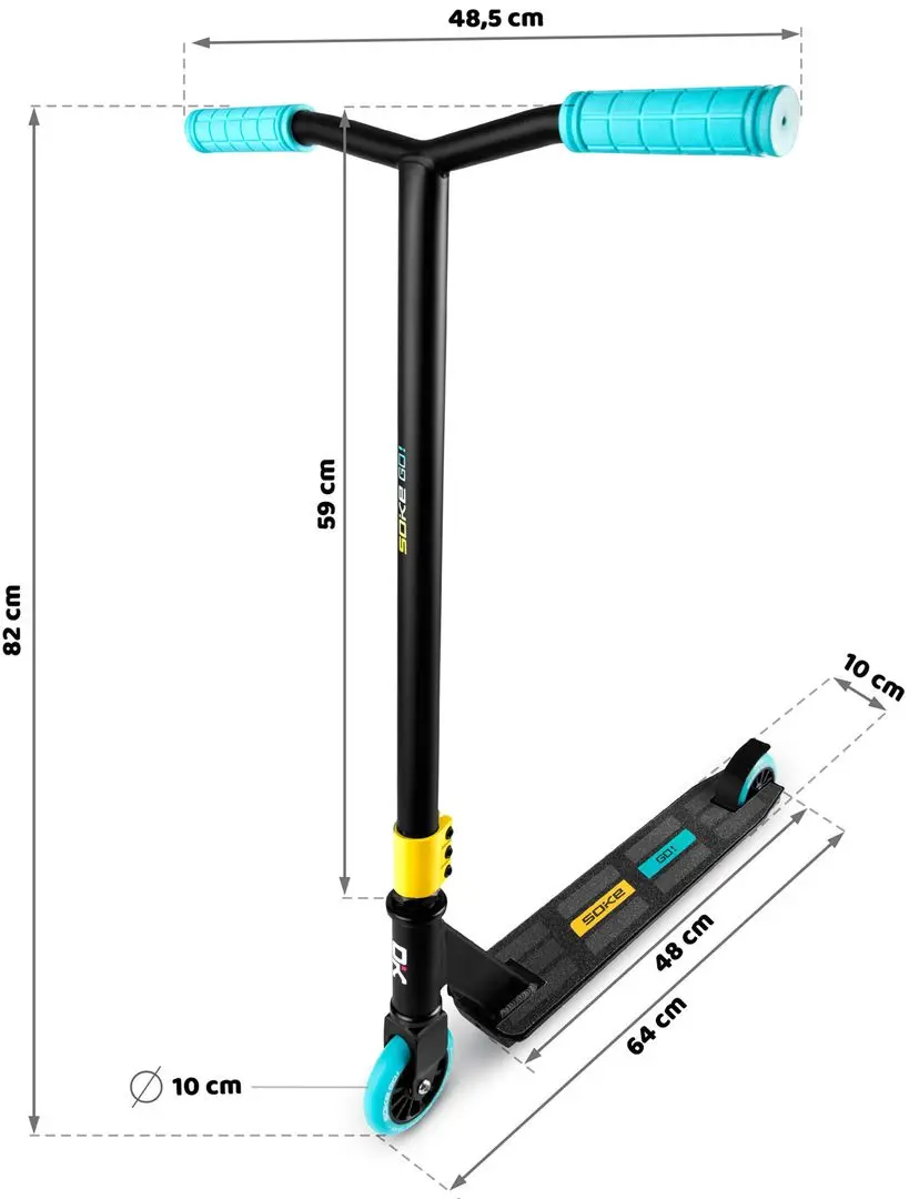 Trotineta Soke Go (Yellow/Blue)