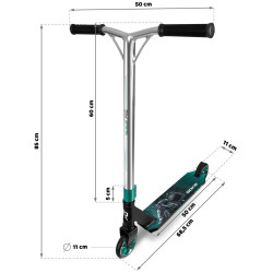 Trotineta Soke Pro 1524-801209 (Silver/Turquoise) Thumb