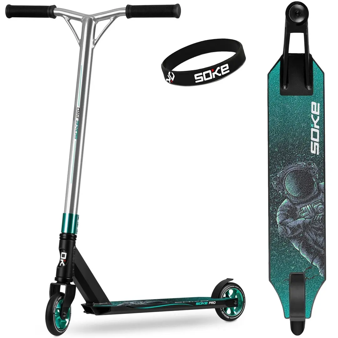 Trotineta Soke Pro 1524-801209 (Silver/Turquoise)