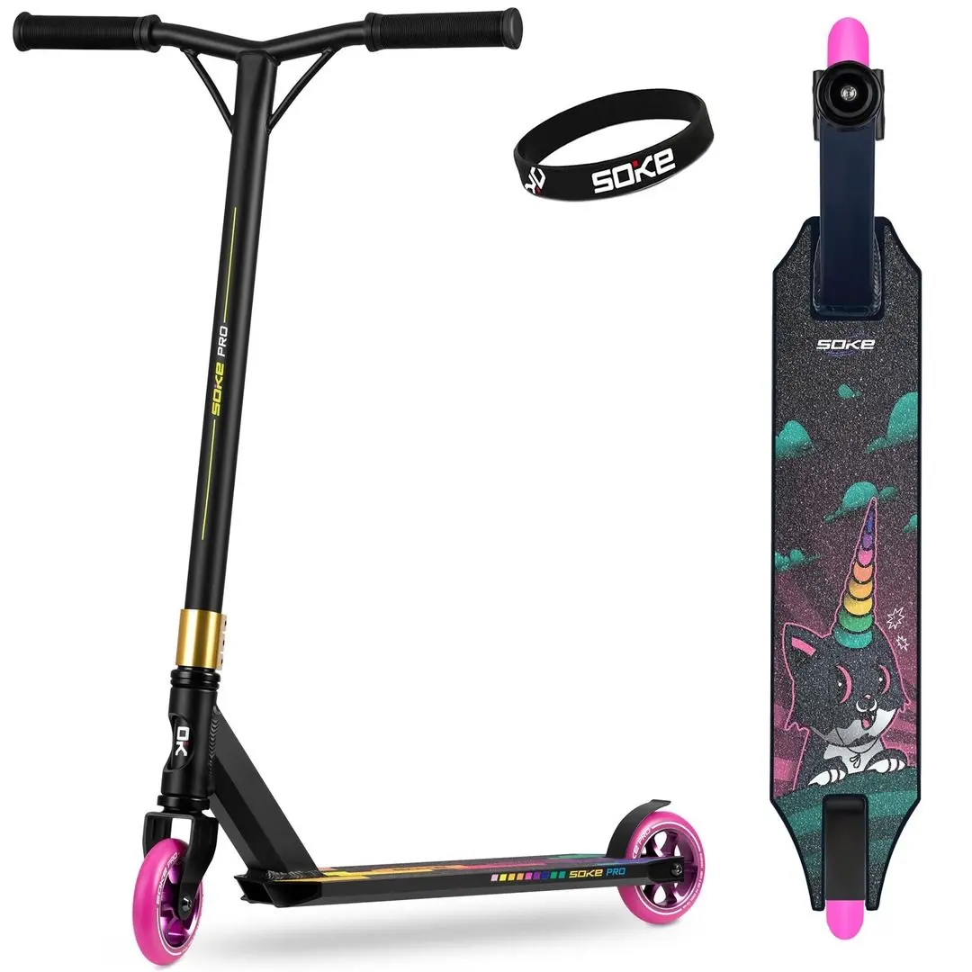 Trotineta Soke Pro (Black/Pink)