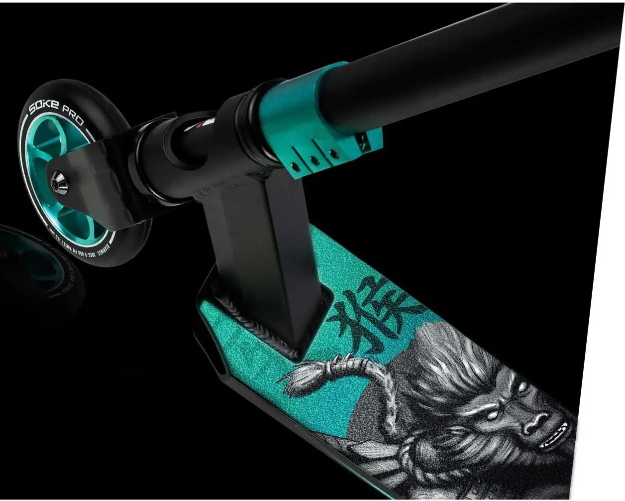 Trotineta Soke Pro (Black/Turquoise)