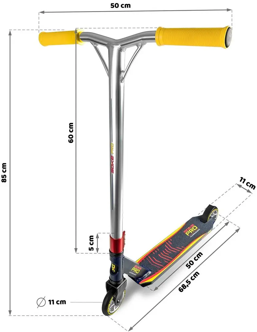 Trotineta Soke Pro (Navy Blue/Red)