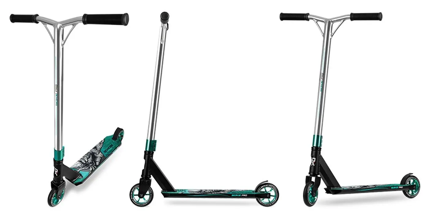 Самокат Soke Pro (Silver/Turquoise)