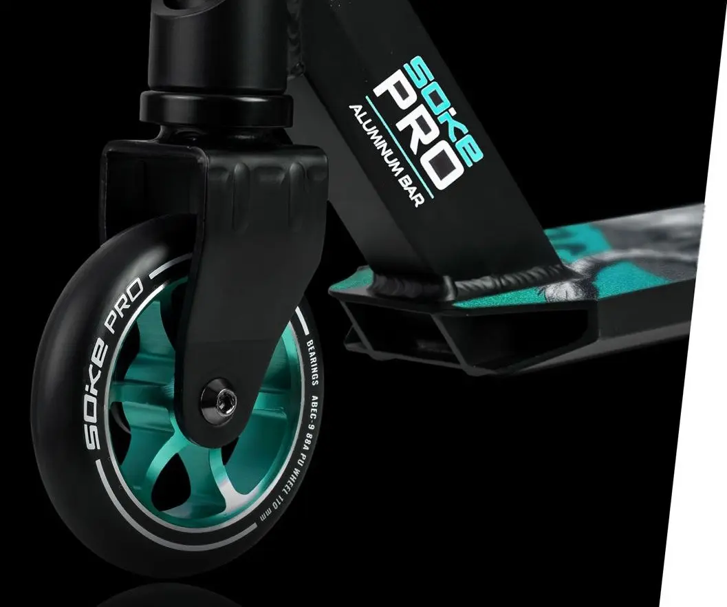 Самокат Soke Pro (Silver/Turquoise)