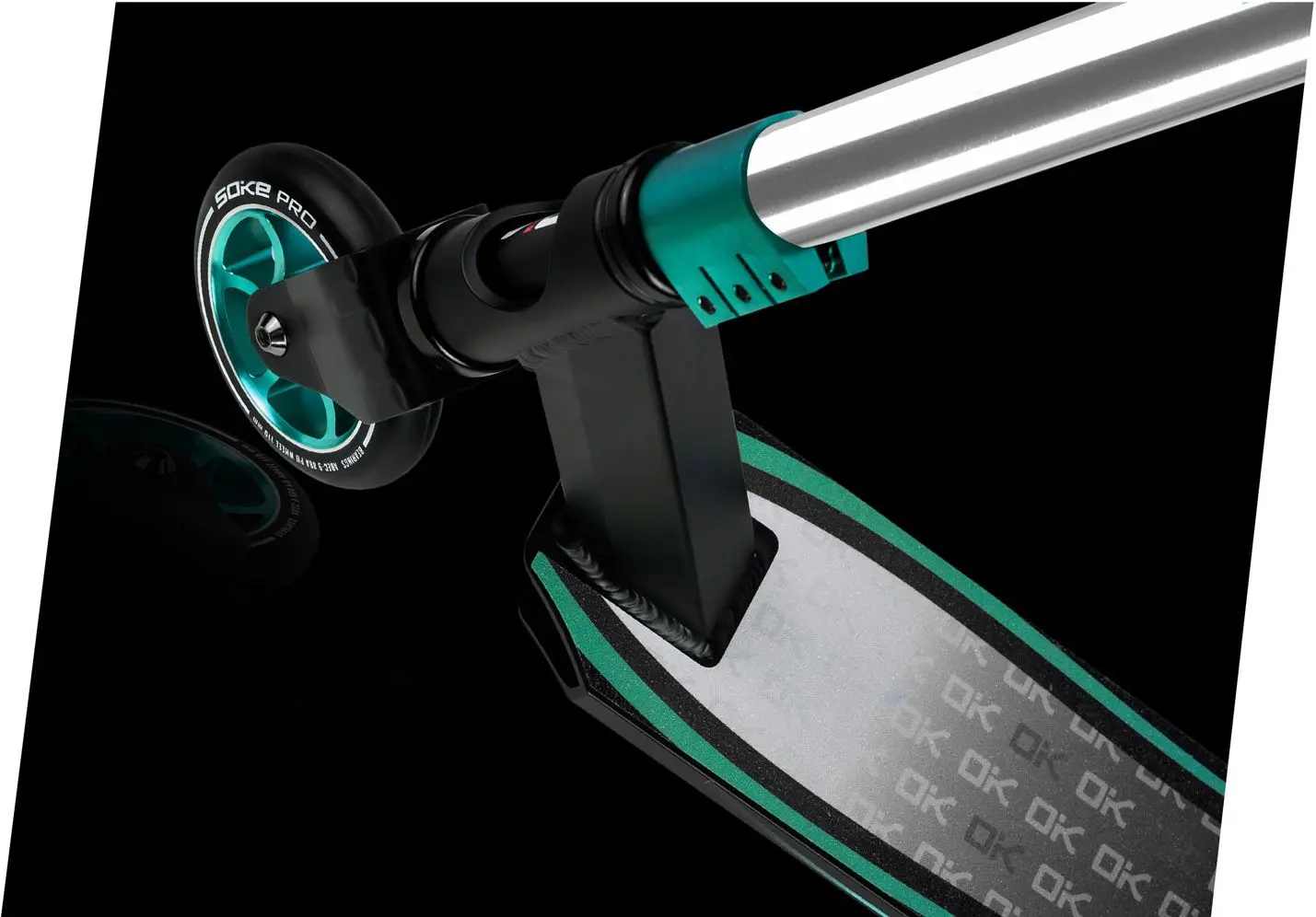 Trotineta Soke Pro (Silver/Turquoise)