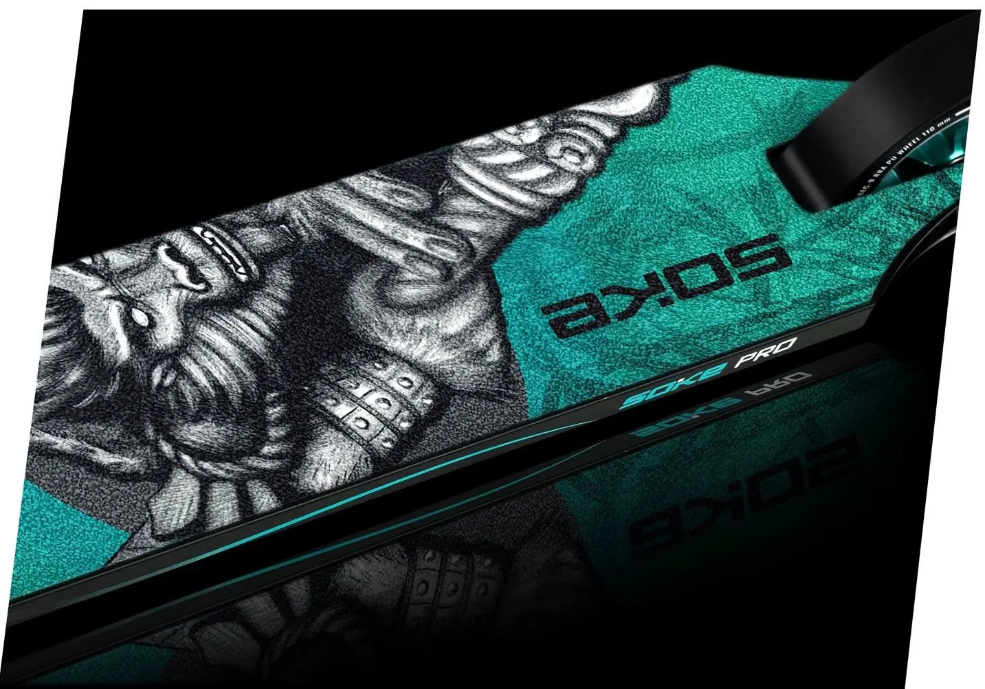 Самокат Soke Pro (Silver/Turquoise)