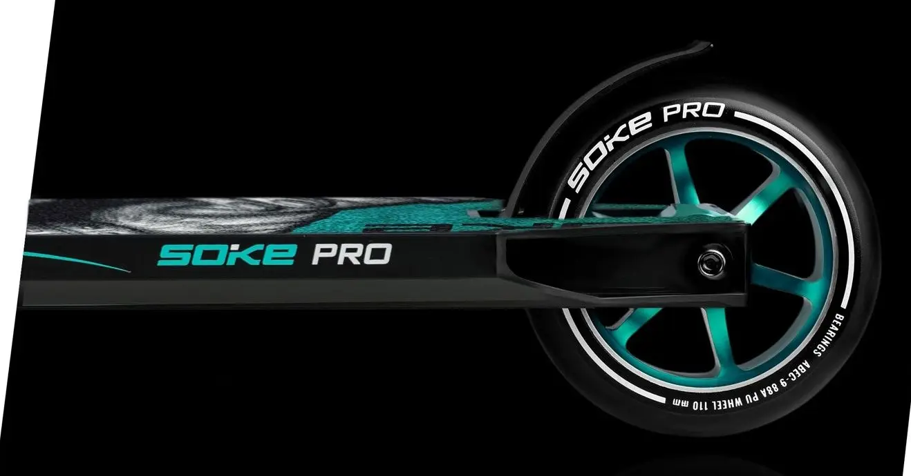 Самокат Soke Pro (Silver/Turquoise)
