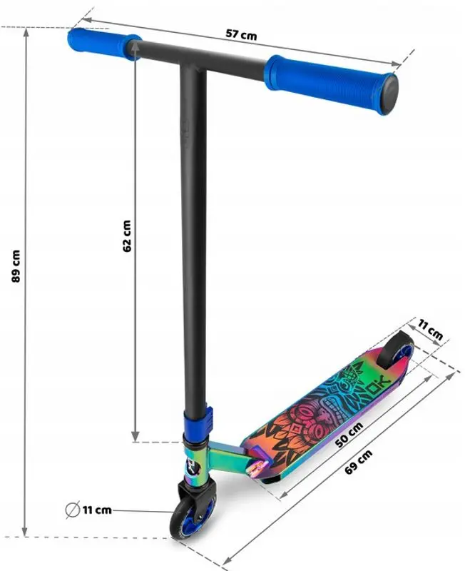 Самокат Soke Pro Street 1 (Neochrome Blue)