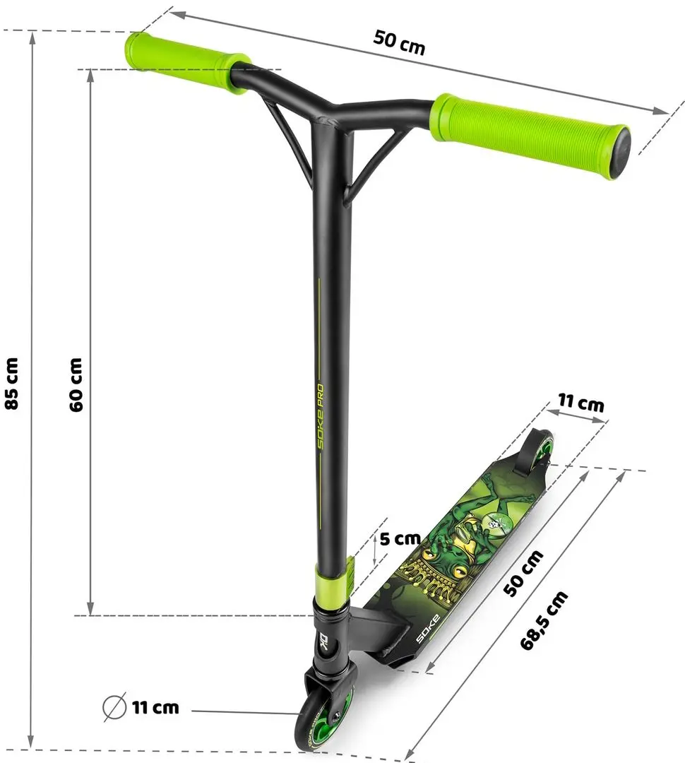 Самокат Soke Pro (Yellow/Green)