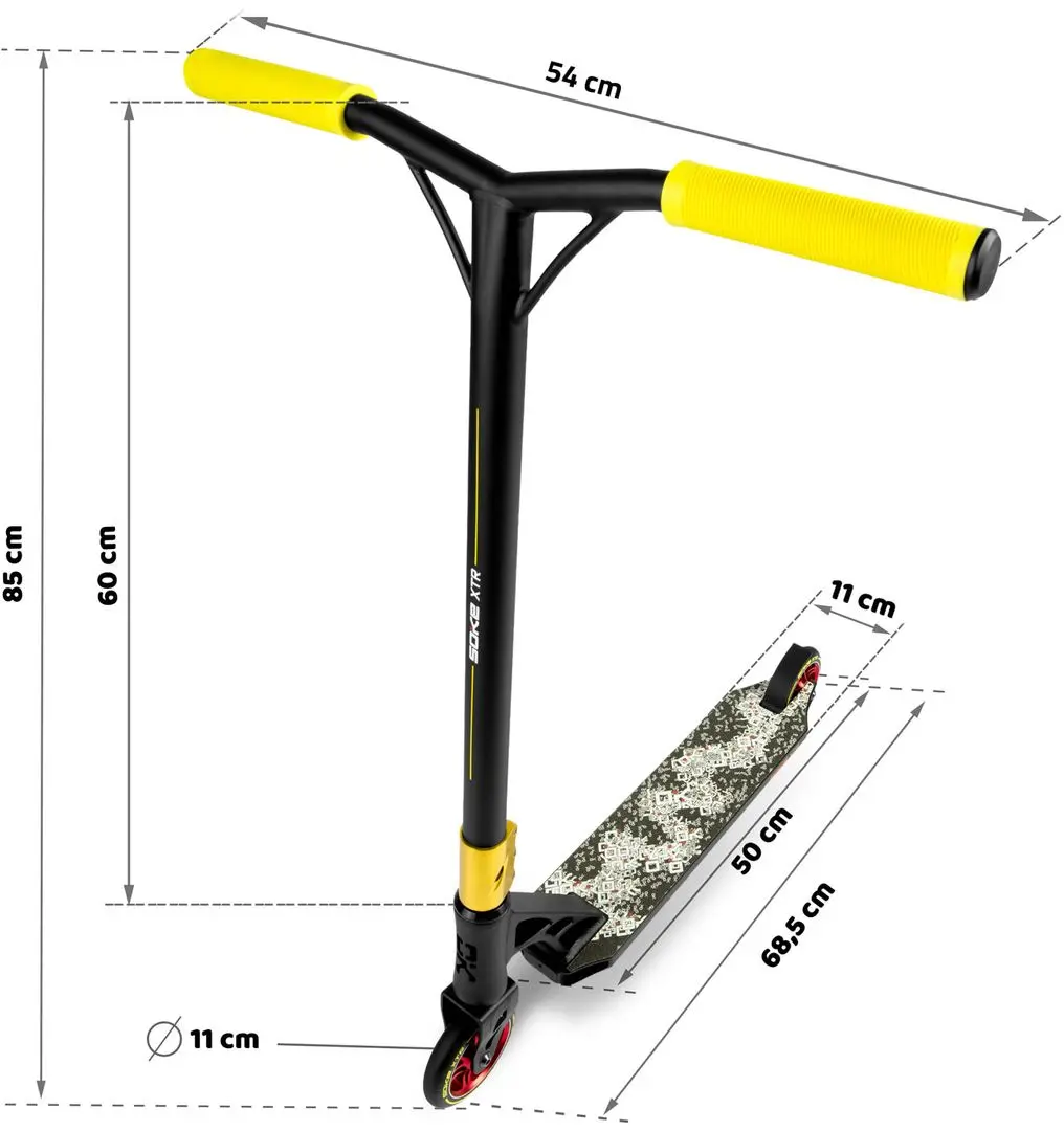 Trotineta Soke XTR (Black/Yellow)