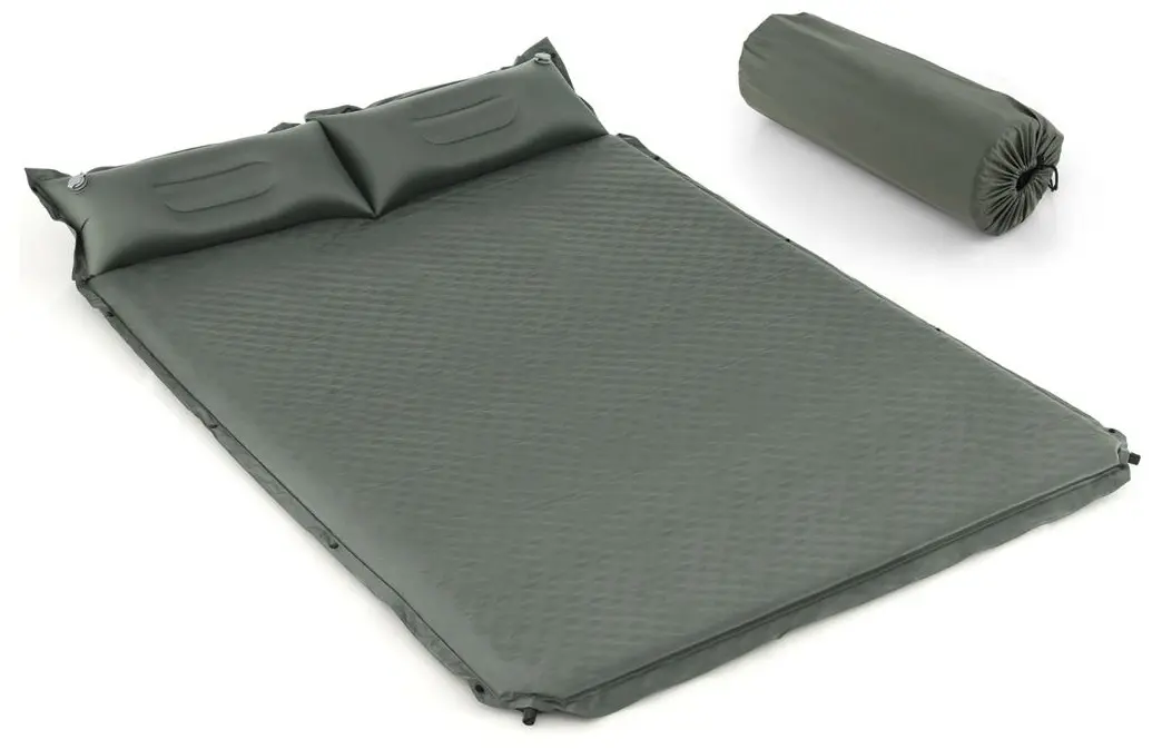 Saltea autogonflabila dubla Costway OP70722GN (Green)