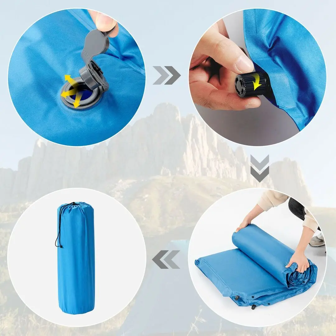 Covoras autogonflabil Costway OP70722BL (Blue)