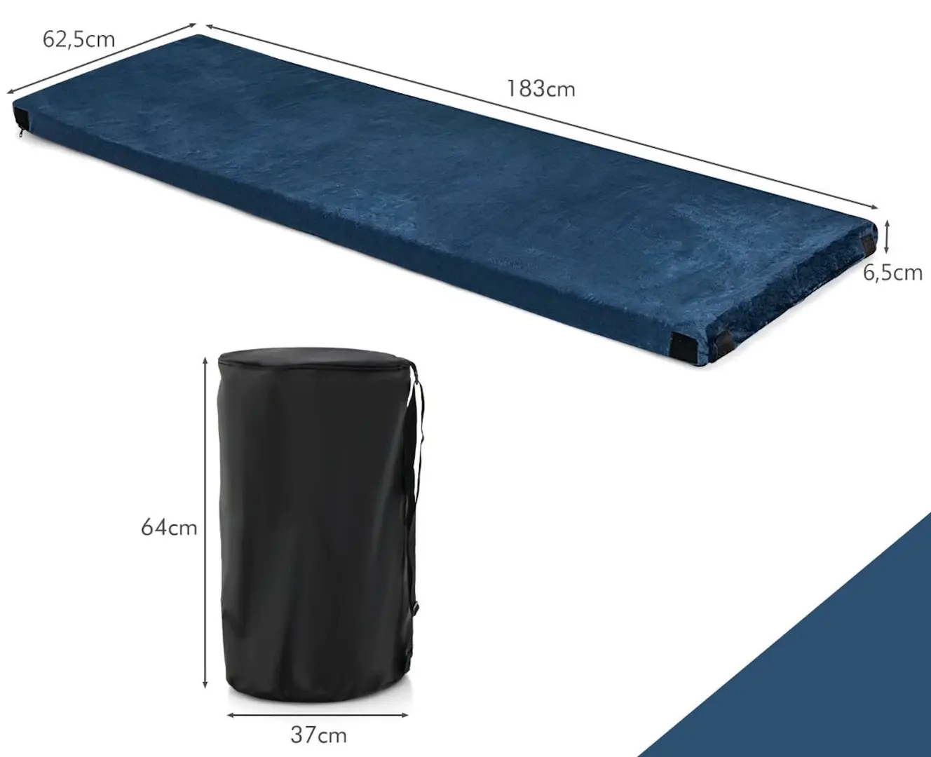 Saltea camping Costway NP10728NY (Dark Blue) - 4