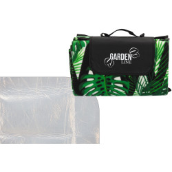 Patura pentru picnic GardenLine Monstera 5769 (Green/Black) Thumb