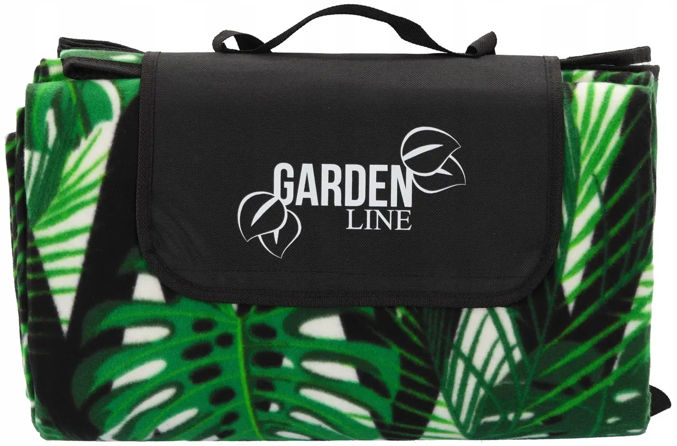 Patura pentru picnic GardenLine Monstera 5769 (Green/Black) - 4