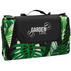 Patura pentru picnic GardenLine Monstera 5769 (Green/Black) Thumb