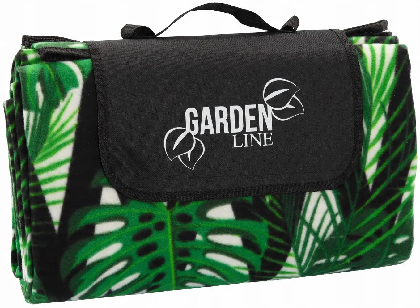 Patura pentru picnic GardenLine Monstera 5769 (Green/Black) - 5