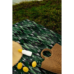 Patura pentru picnic GardenLine Monstera 5769 (Green/Black) Thumb