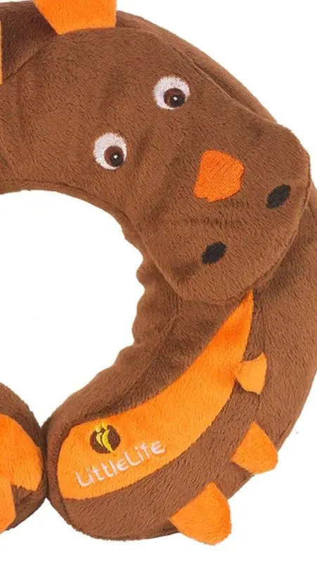 Perna de calatorie LittleLife Animal Snooze Dinosaur (Brown)