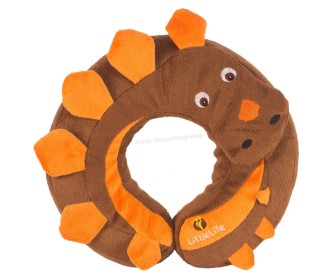 Perna de calatorie LittleLife Animal Snooze Dinosaur (Brown)