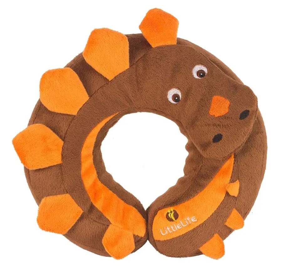 Perna de calatorie LittleLife Animal Snooze Dinosaur (Brown)