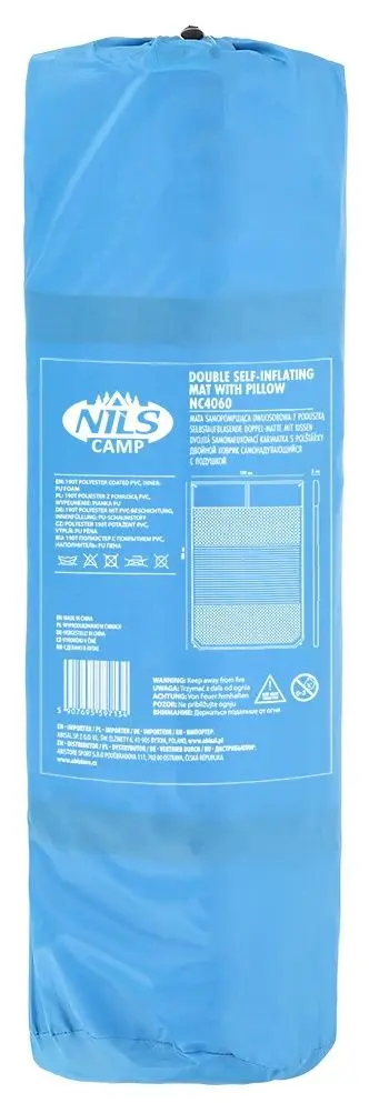 Saltea autogonflabila dubla Nils Camp NC4060 (Blue)