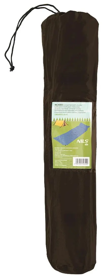 Самонадувающийся коврик Nils Camp NC4001 (Black)