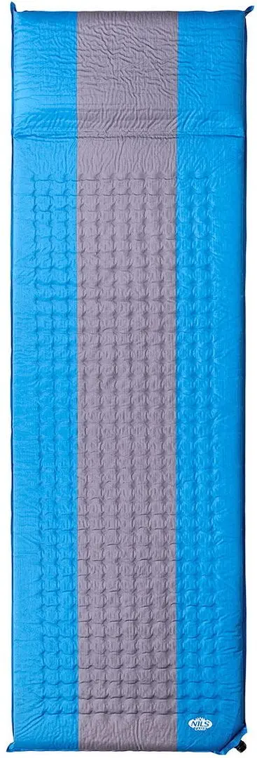 Самонадувающийся коврик Nils Camp NC4340 (Blue/Gray)