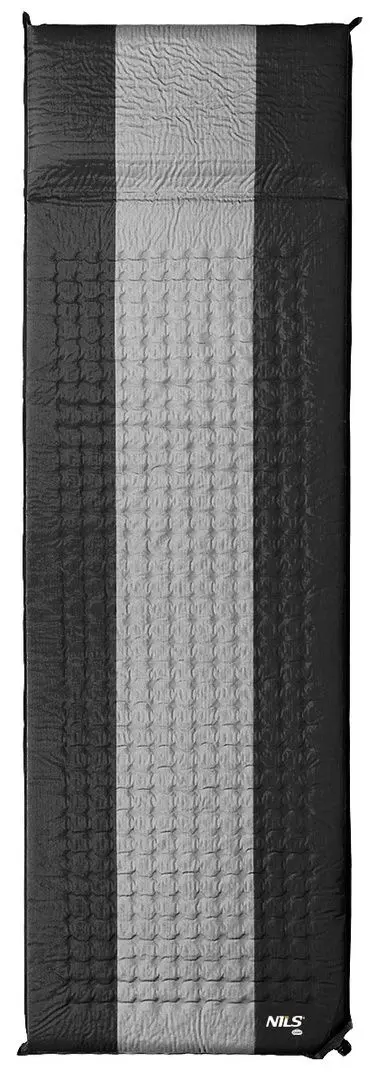 Самонадувающийся коврик Nils Camp NC4340 (Grey/Black)