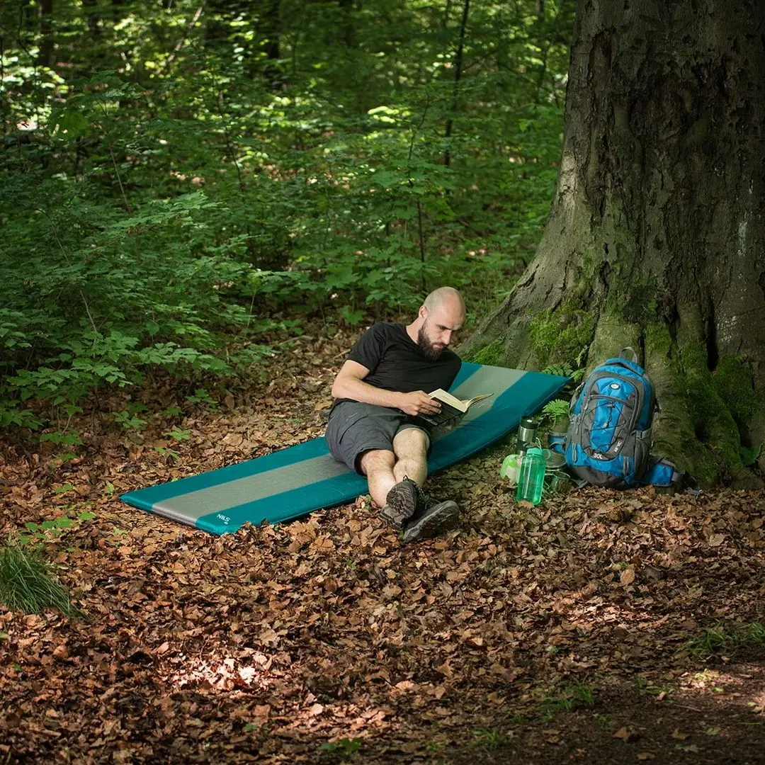 Saltea autogonflabila Nils Camp NC4340 (Turquoise/Grey)