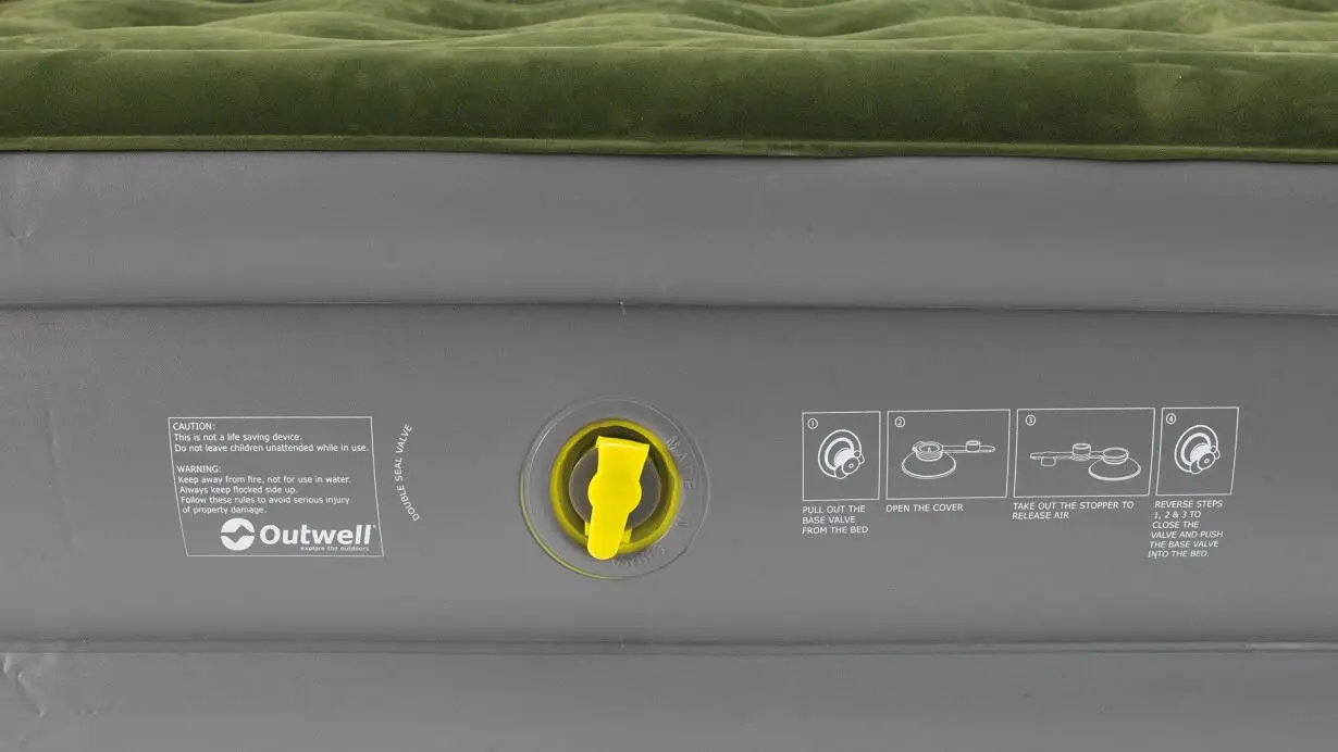 Saltea gonflabila Outwell Excellent Double (Dark Leaf/Grey)