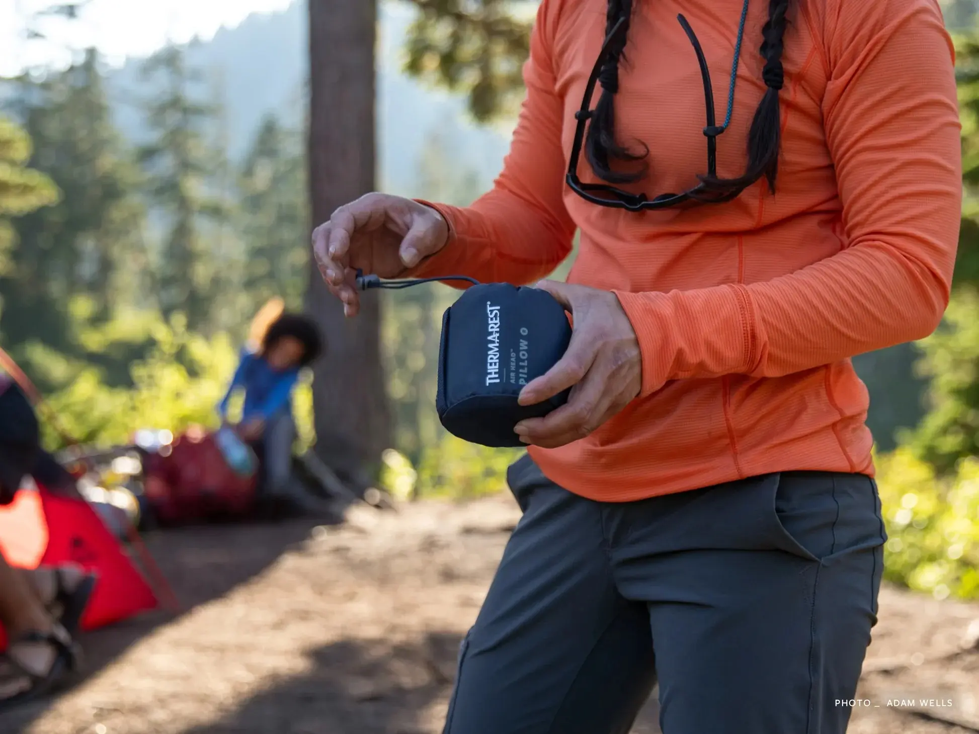 Perna de calatorie Therm-a-Rest Air Head L (Yellow Mountainst) - 4