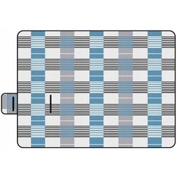 Patura pentru picnic Trizand 21077 200x200cm (Grey/Blue) Thumb