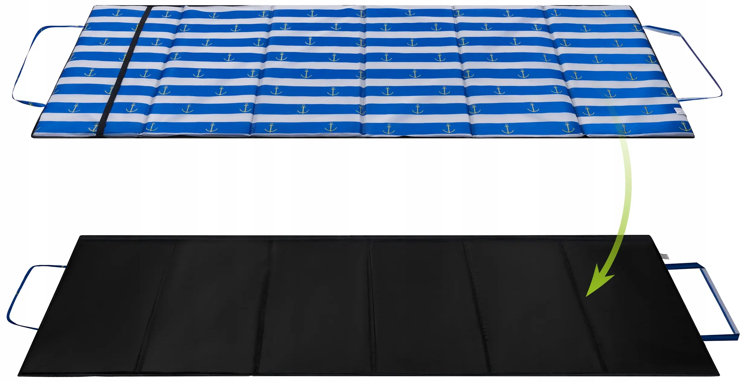Складной пляжный коврик Trizand 27665 (Blue/White) - 4