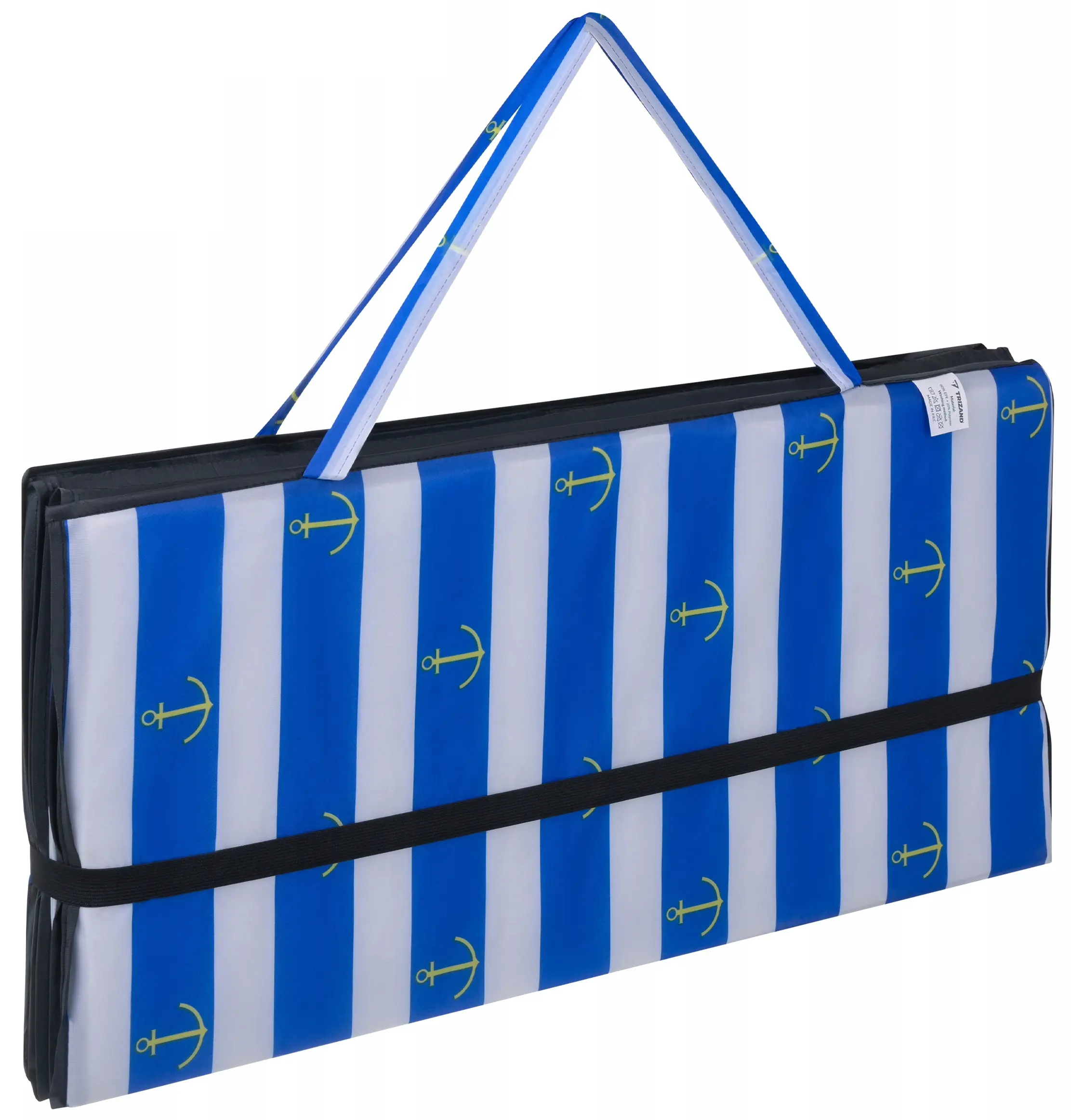 Складной пляжный коврик Trizand 27665 (Blue/White) - 6
