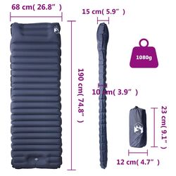 Надувной коврик VidaXL 4007118 (Grey) Thumb