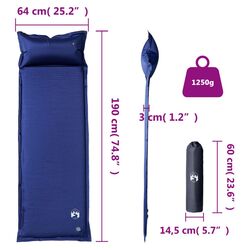 Saltea gonflabila VidaXL 4007127 (Bleumarin) Thumb