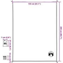 Одеяло для пикника VidaXL 4004201 205x155cm (Blue) Thumb