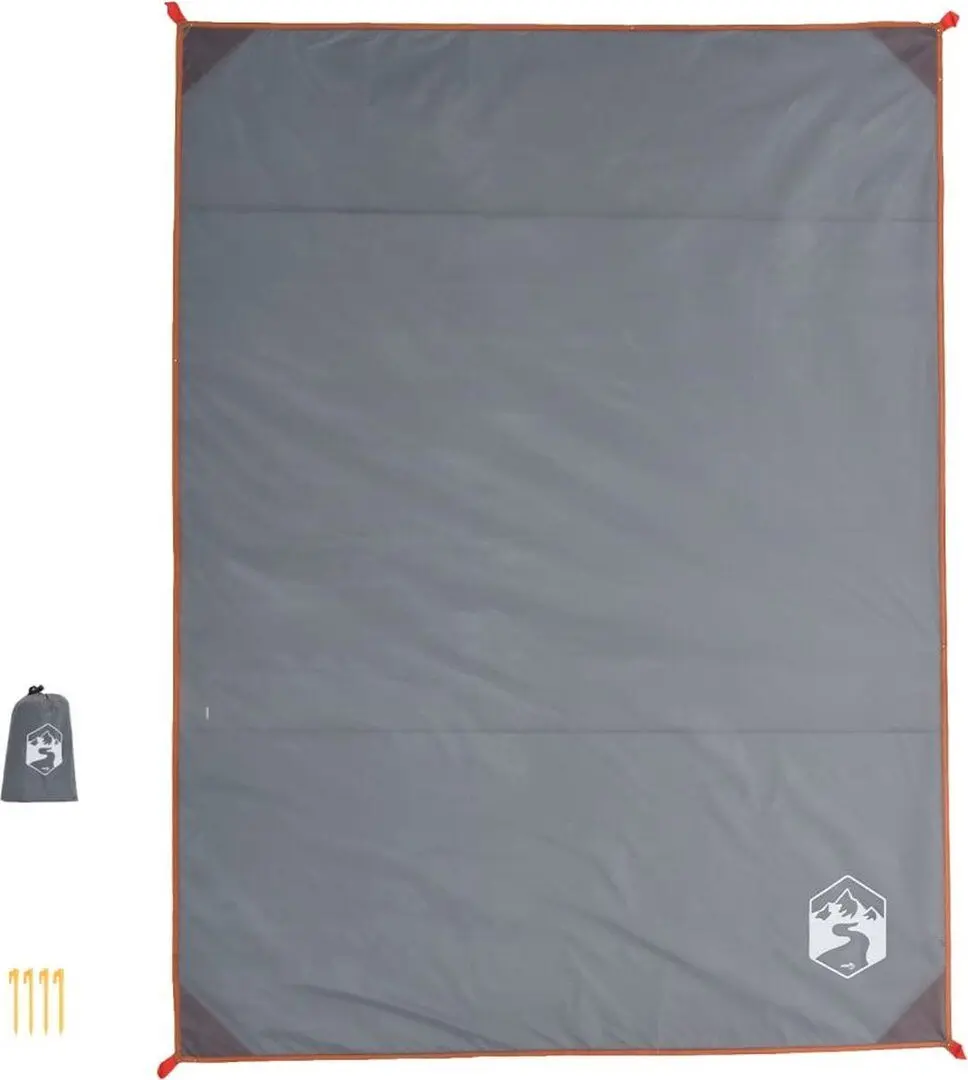 Одеяло для пикника VidaXL 4004202 205x155cm (Grey/Orange)