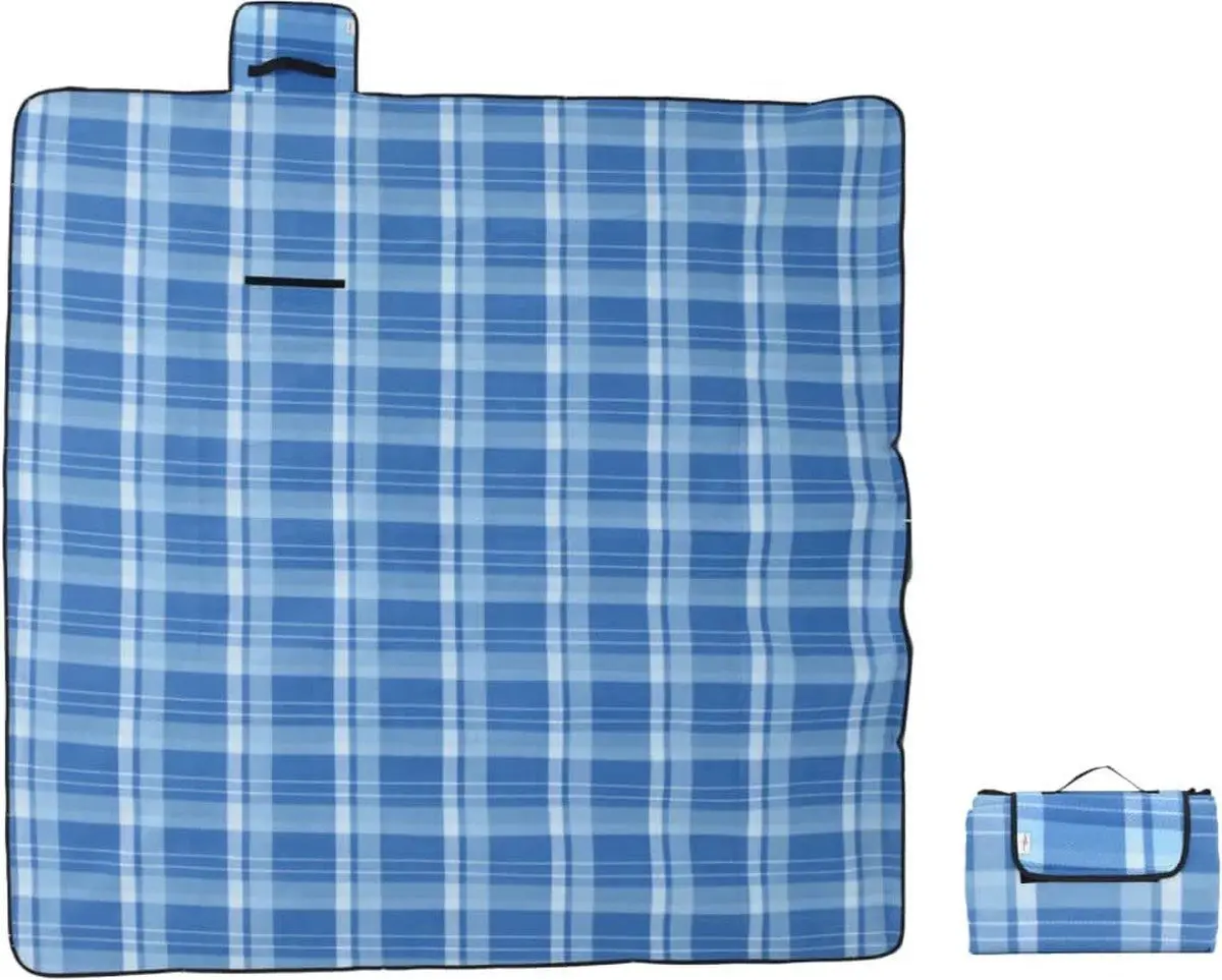 Одеяло для пикника VidaXL 4004208 200x200cm (Blue)