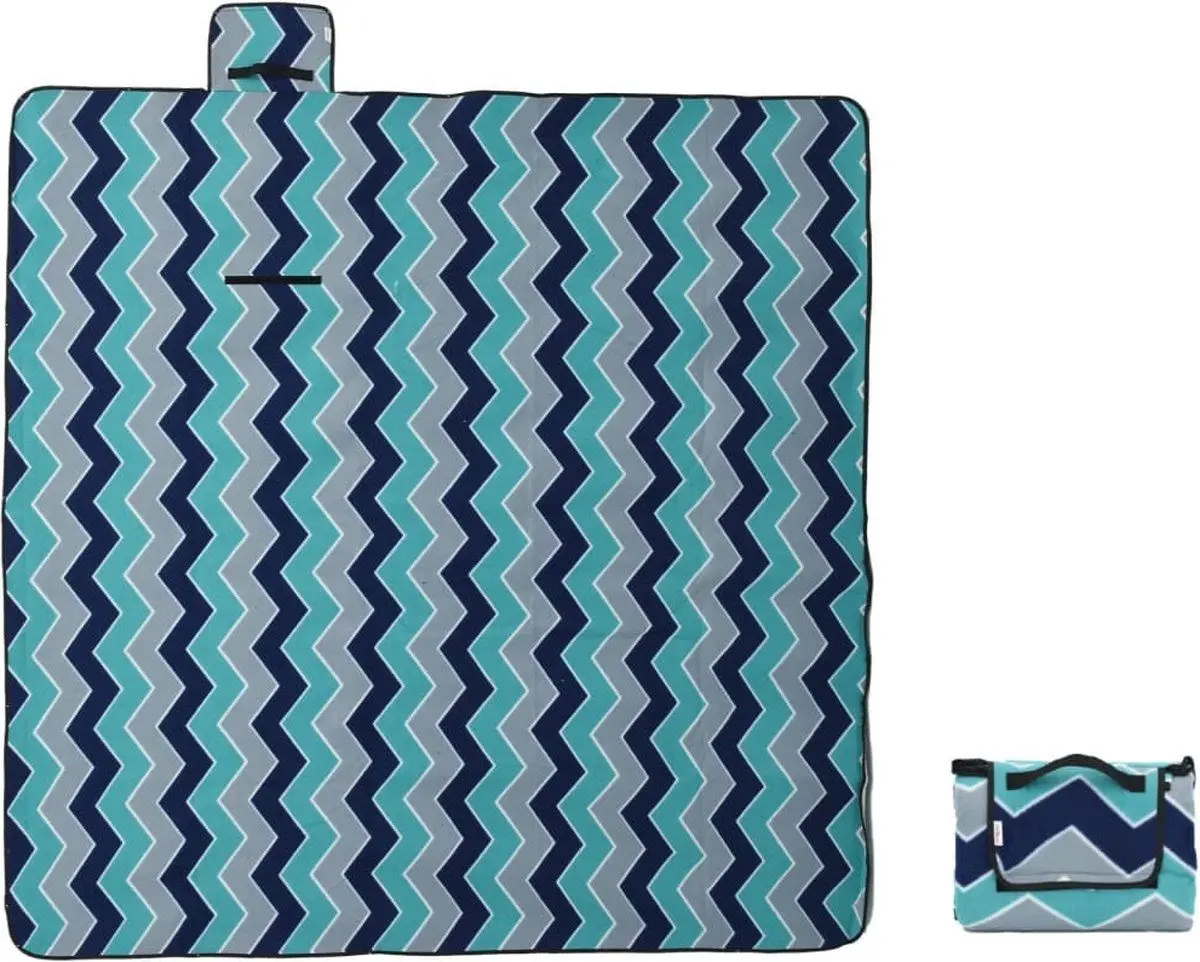 Одеяло для пикника VidaXL 4004210 200x200cm (Dark Blue)