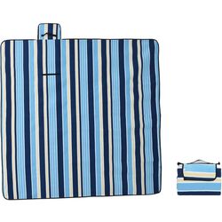 Одеяло для пикника VidaXL 4004211 200x200cm (Blue/White) Thumb