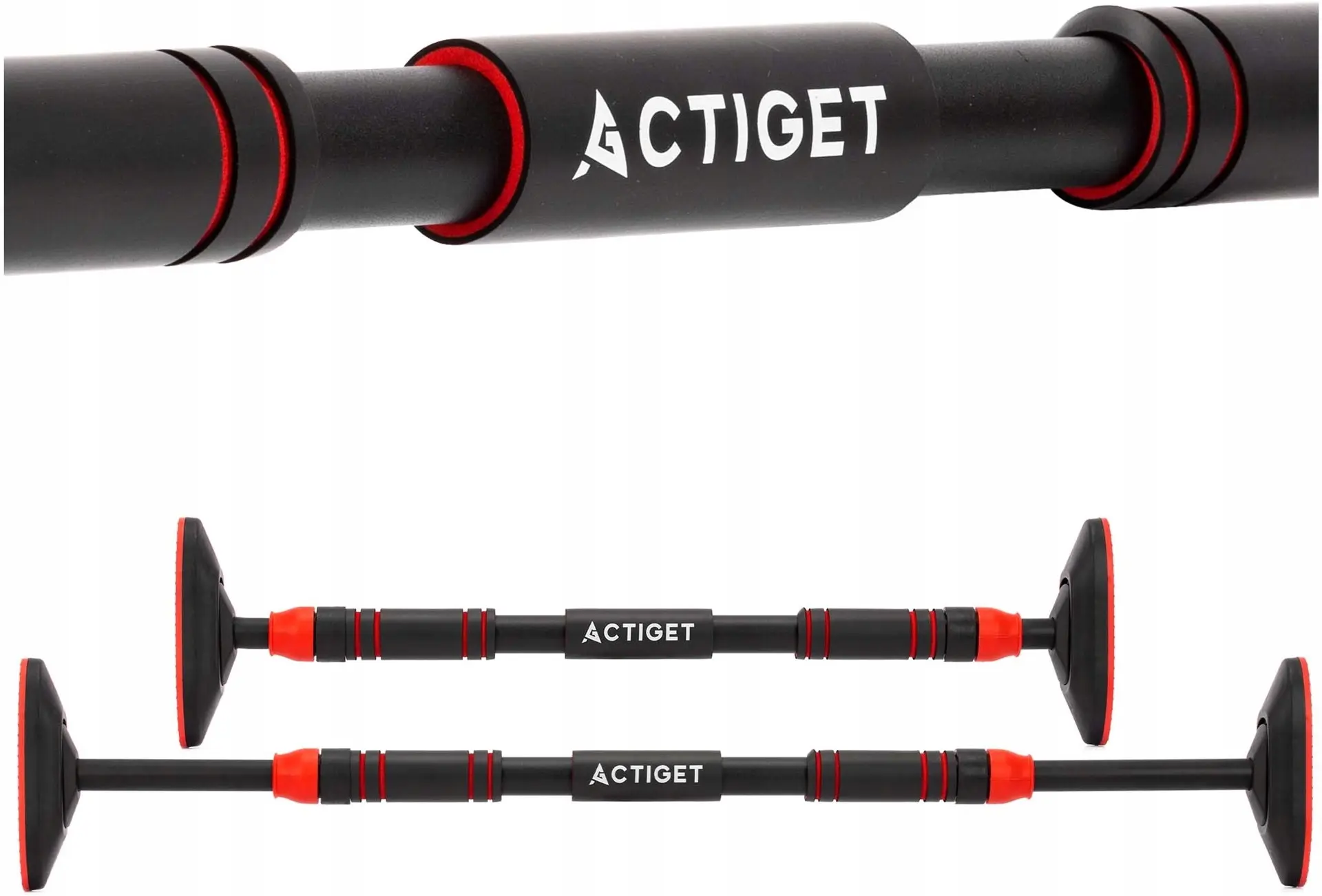 Турник дверной Actiget ACT0168 (Black/Red) - 2