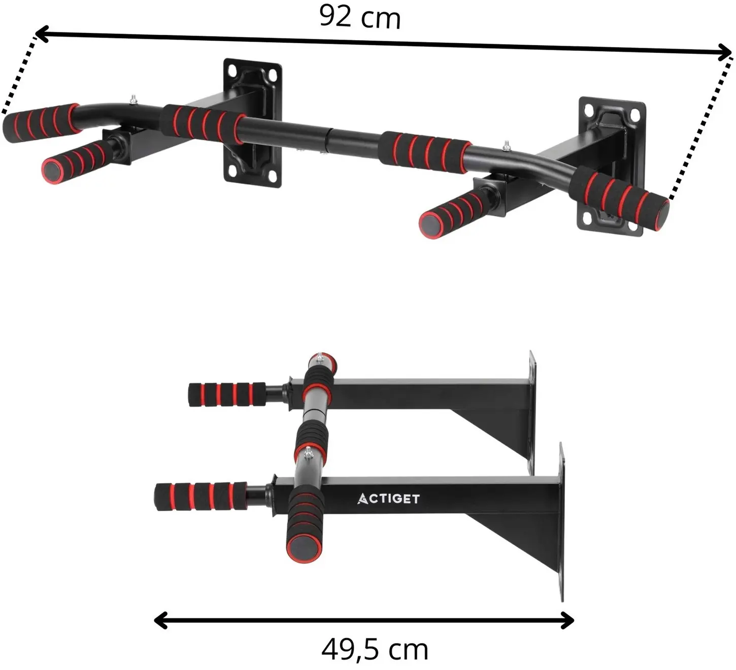 Bara tractiuni pentru perete Actiget ACT0028 (Black) - 6