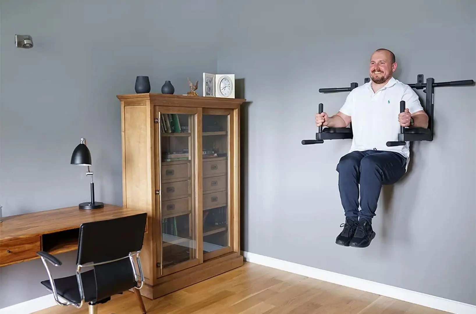 Турник-брусья настенный 2в1 Bench D8 (Black) - 3