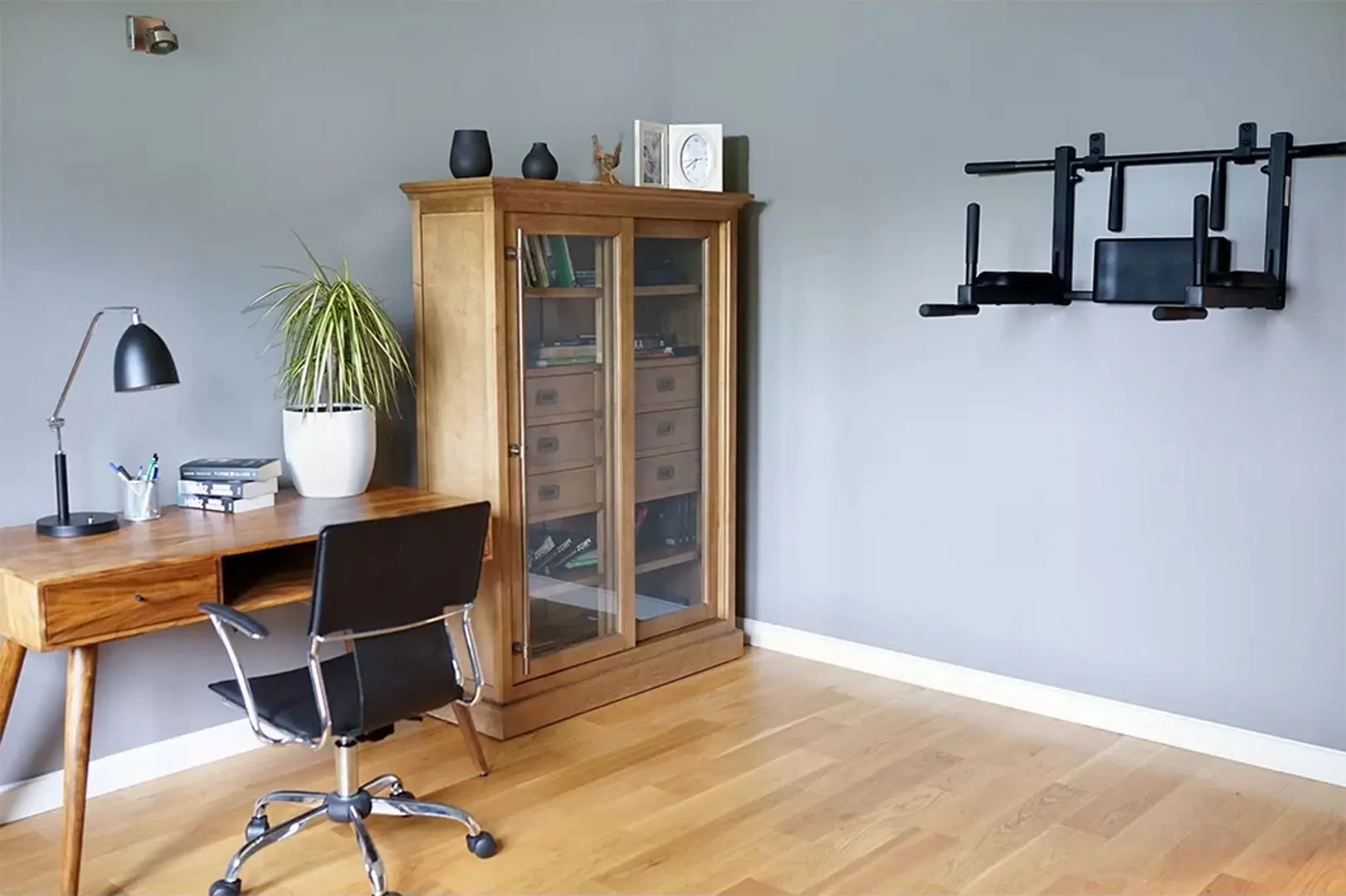 Турник-брусья настенный 2в1 Bench D8 (Black) - 4