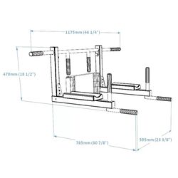 Турник-брусья настенный 2в1 Bench D8 (Black) Thumb