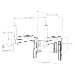 Турник для шведской стенки BenchK DB1W (White) Thumb
