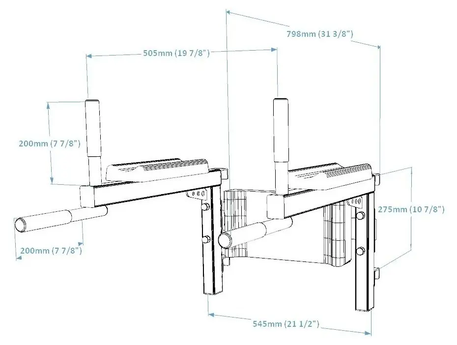 Турник для шведской стенки BenchK DB1W (White)