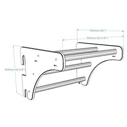 Турник для шведской стенки BenchK PB204 (Light Beech) Thumb